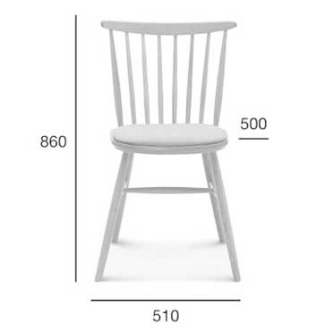 Medidas Silla madera de haya Wand. Para hostelería Medidas Silla madera de haya Wand. Para hostelería