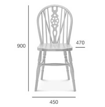 Medidas Silla madera de haya Windsor. Para hostelería Medidas Silla madera de haya Windsor. Para hostelería