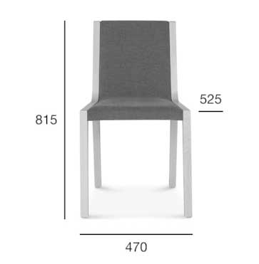Medidas Silla madera de haya o roble Teba. Para hostelería Medidas Silla madera de haya o roble Teba. Para hostelería