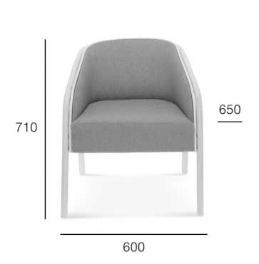 Medidas Sillón madera de haya Plum 2. Para hostelería Medidas Sillón madera de haya Plum 2. Para hostelería