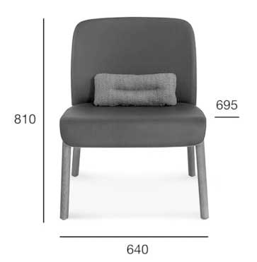 Medidas Sillón madera de haya o roble Nod. Para hostelería Medidas Sillón madera de haya o roble Nod. Para hostelería