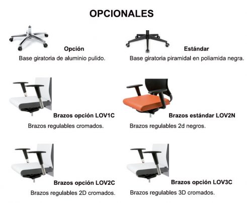 Opcionales Sillones