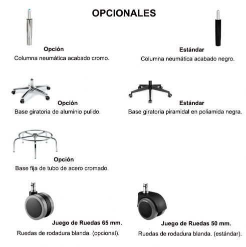 Opcionales Taburetes