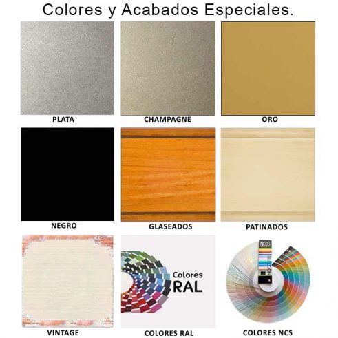 Colores y Acabados Especiales