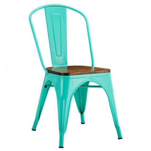 Silla Toledo Asiento de Madera - Verde Agua