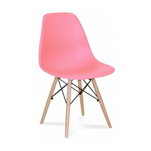 Silla de Bar Toe PP Madera Rosa