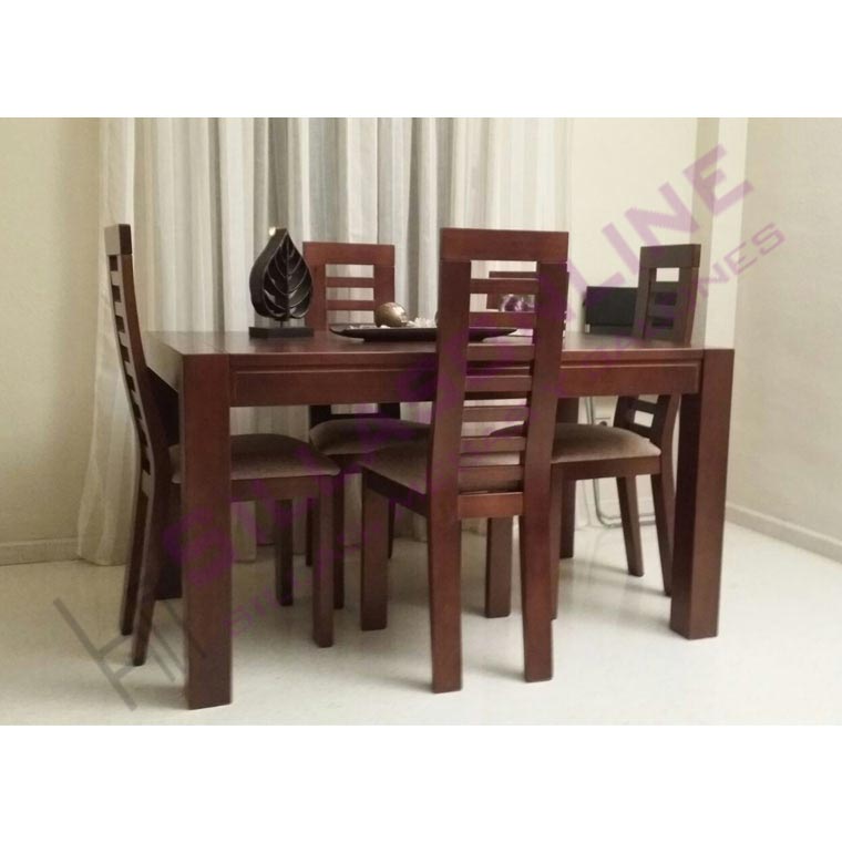 Mesa Comedor Extensible Lucena+ 4 Sillas Mónaco