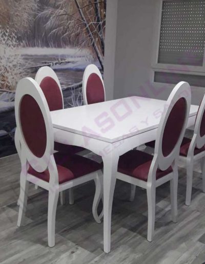 Mesa Comedor Soria Extensible - Sillas Oval Respaldo Elipse