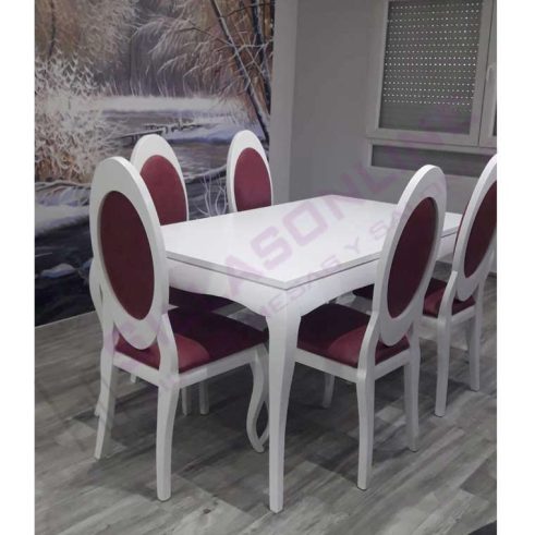 Mesa Comedor Soria Extensible - Sillas Oval Respaldo Elipse