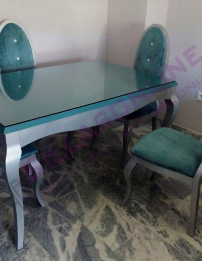 Mesa Comedor Vigo - Sillas Óvalo 2 Pata Isabelina