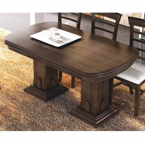 Mesa Comedor Clásica 2 Patacones de Madera