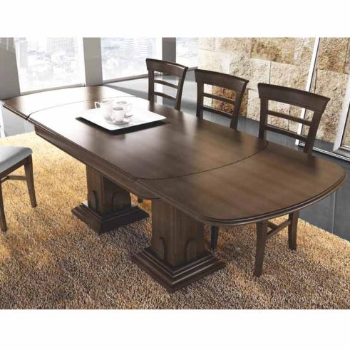 Mesa Comedor Clásica 2 Patacones de Madera Extensible